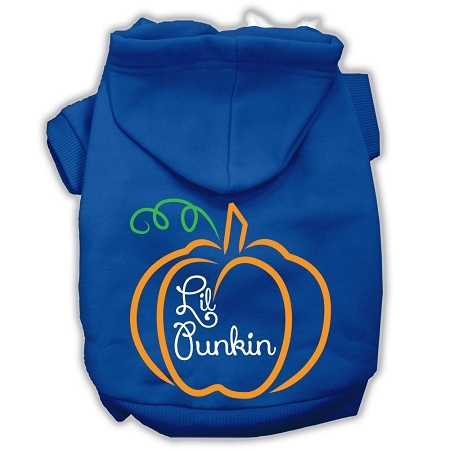 Lil Punkin Screenprint Hoodie Blue XS